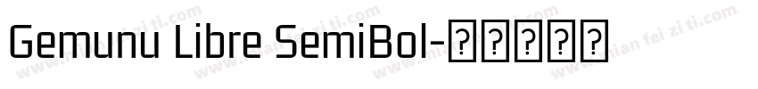 Gemunu Libre SemiBol字体转换